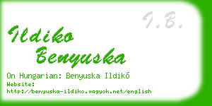 ildiko benyuska business card